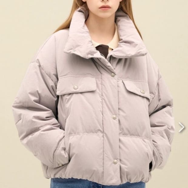 한섬 SJSJ 2023 하이넥 드롭 구스패딩  82-94-160사이즈