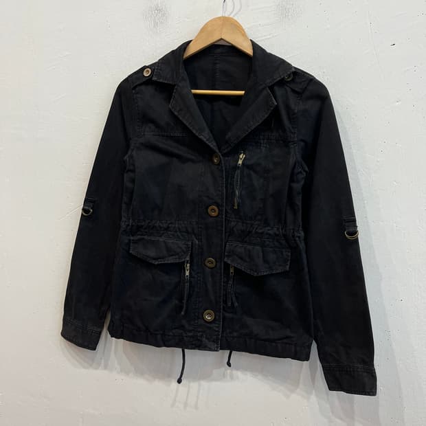 witty pitty JPN 밀리터리 자켓 블랙 우먼즈 