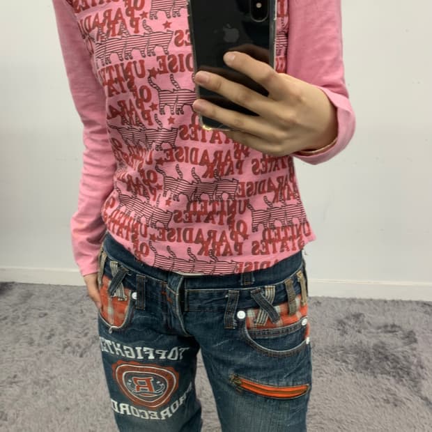 Dominant 체크 디테일 데님