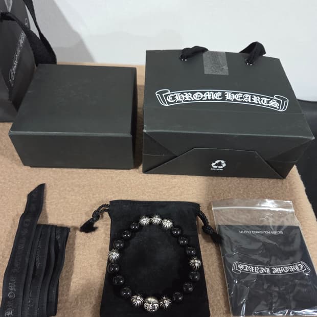 정품 크롬하츠 토르말린8볼 비즈팔찌