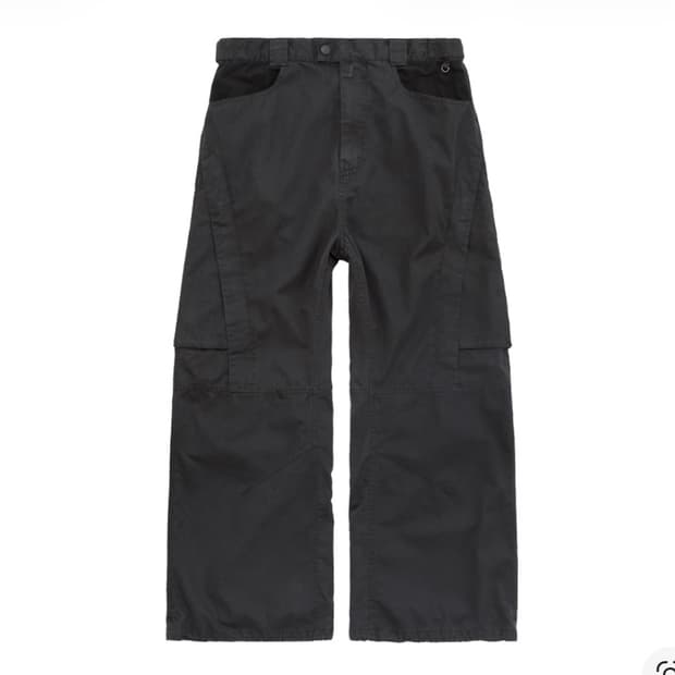 폴리테루 보더 팬츠 다크 네이비