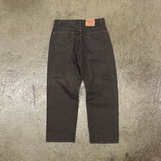 90s USA Levis565 브라운 데님 팬츠 (33“)