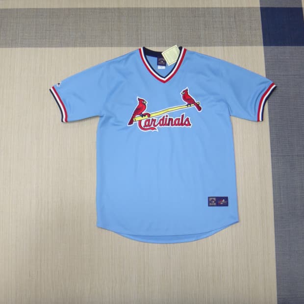 (XL) 세인트루이스 카디널스 브이넥 반팔 유니폼