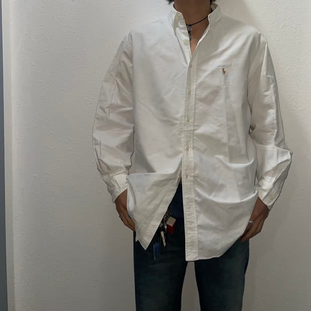 폴로랄프로렌 브라운포니 화이트셔츠