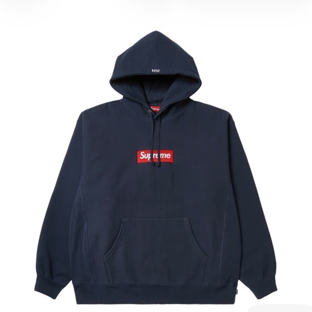 슈프림 박스로고 후드 네이비 24FW [M]