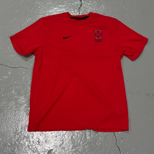 나이키(Nike) 대한민국 에센셜 축구 반팔 티셔츠