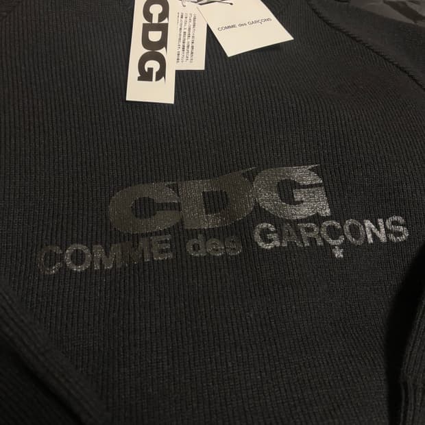 [새제품] CDG 라운드넥 니트 스쿨 풀오버 블랙