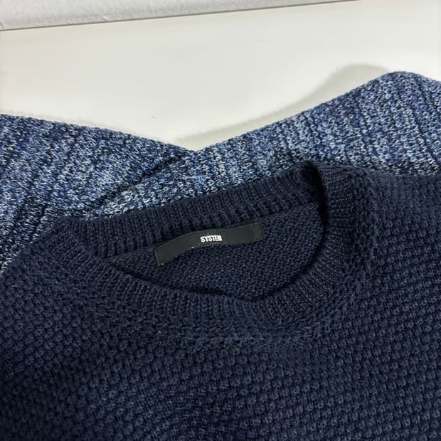 100 시스템 네이비 보카시니트