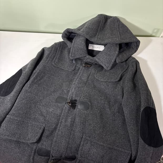 90-95 빈폴 차콜 엘보우패치 떡볶이 더플코트