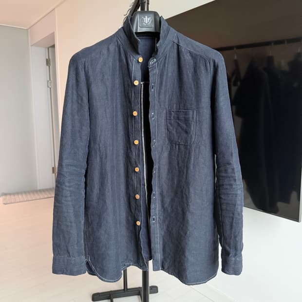 (유일매물) Project by h 홍차염색 인디고 아티잔 셔츠자켓
