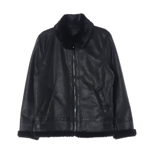 TBJ NEARBY 블랙 무스탕 자켓 L