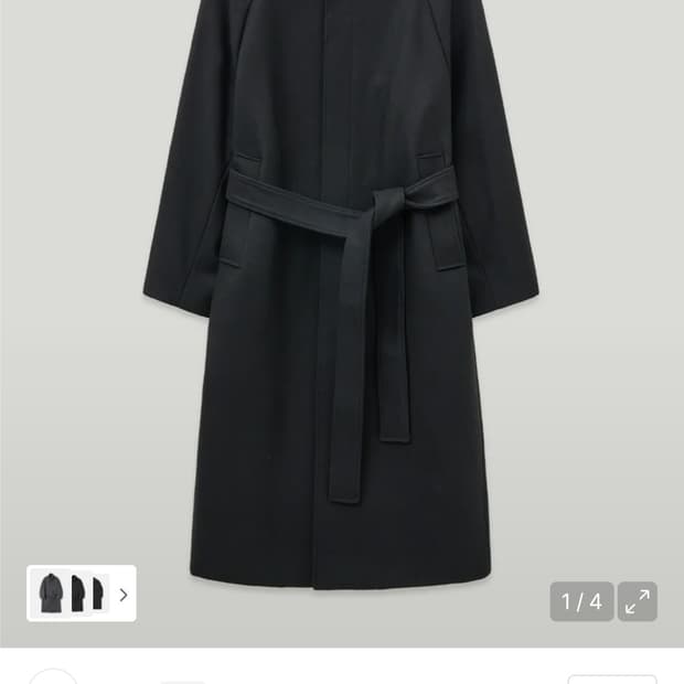 삽니디) 로건 발마칸 코트 FELTRO BLACK 46, 48  사요