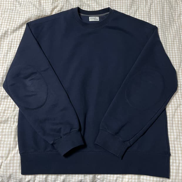 러프사이드 오버사이즈 스웻셔츠 네이비 4사이즈