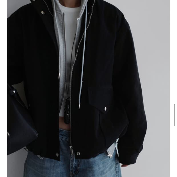 라룸 톰코튼덤블점퍼 블랙