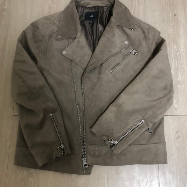 H&M 스웨이드 라이더자켓 XL 105