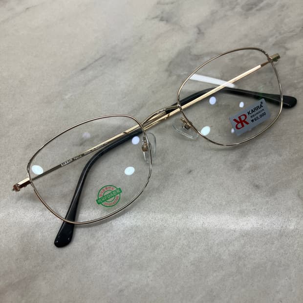 카라 KARRA 골드 소프트 스퀘어 메탈테 안경82