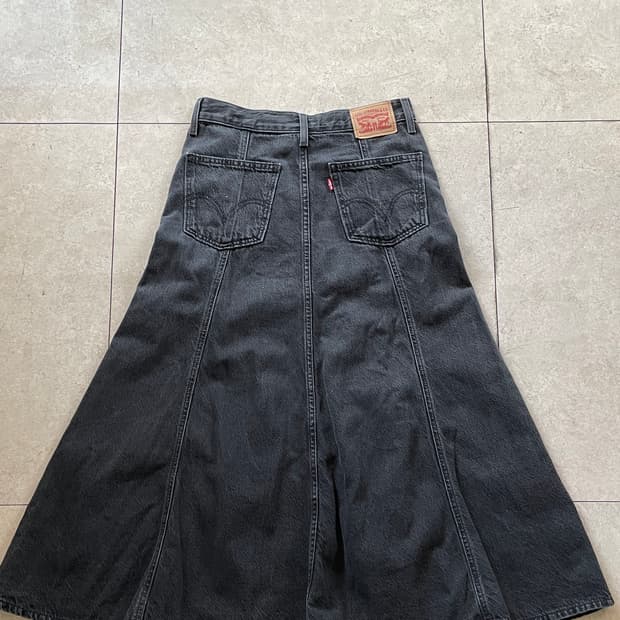 리바이스 데님 롱 스커트