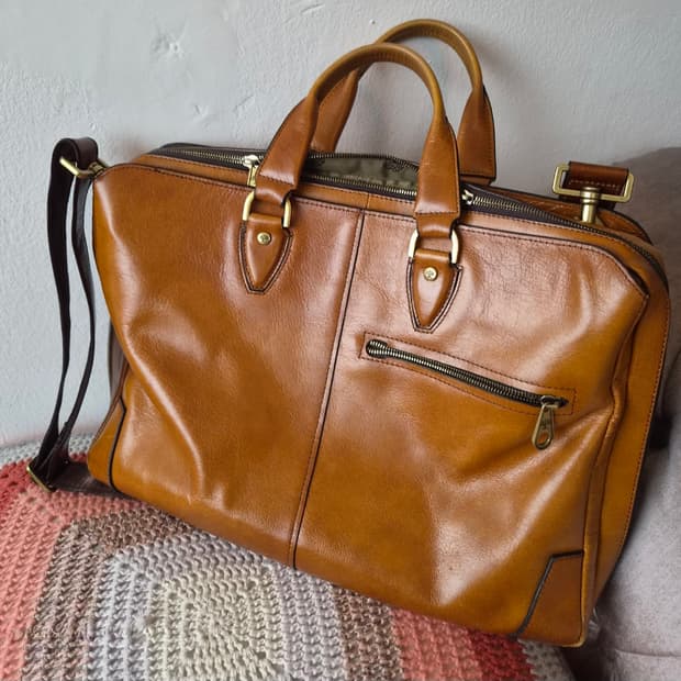 Mulberry 멀버리 Lichi 천연가죽 크로스 서류가방
