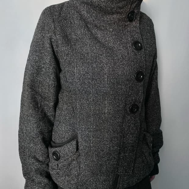 Button Highneck Jacket