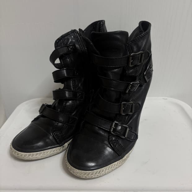 Ash 아쉬 버클 웨지 스니커즈 웨지힐