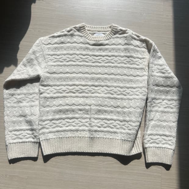 솔로이스트 20aw 아란 니트