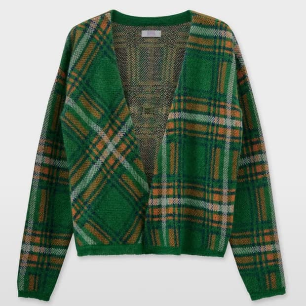 Erl 체크패턴 가디건