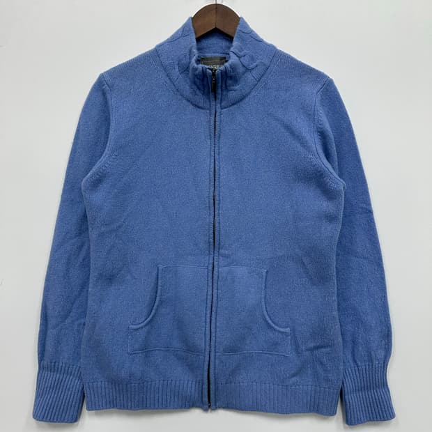 가이거 블루 니트 집업