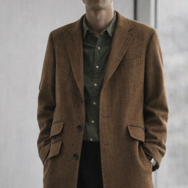 체스터필드 문 트위드 코트 100-105