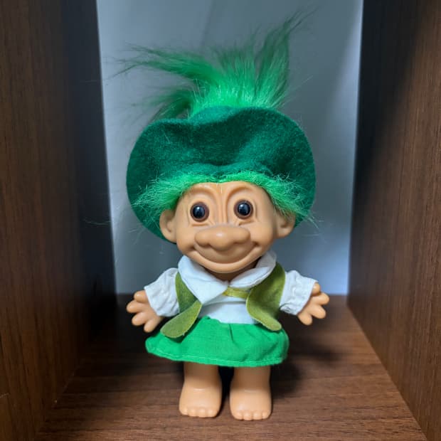 Russ 빈티지 초록 그린 소녀 트롤