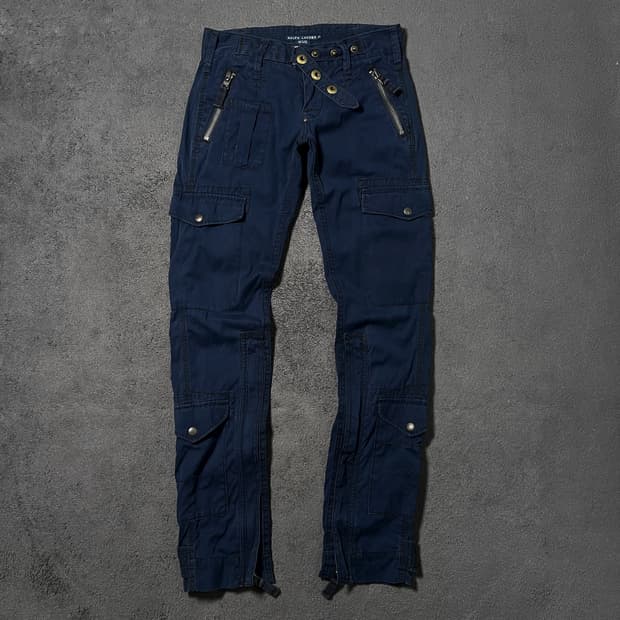 폴로 y2k 멀티카고 팬츠