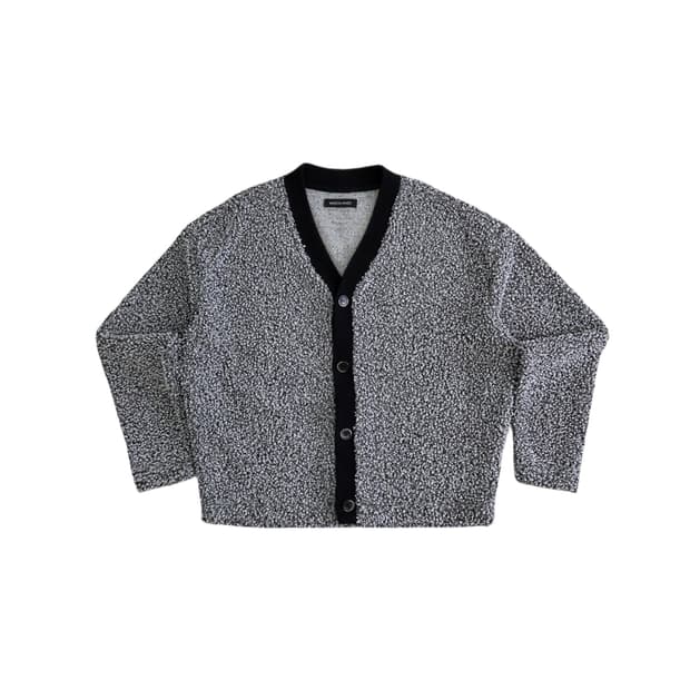 MAISON MINED 메종 미네드 빈티지 러그 부클 월 가디건 