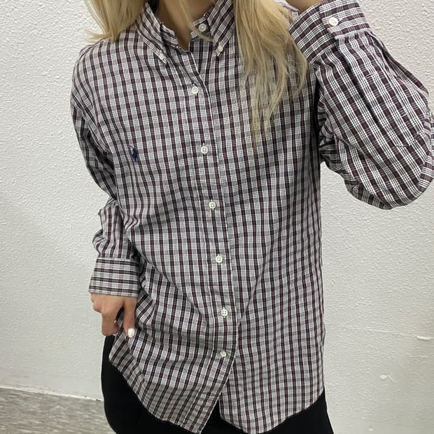 폴로 랄프로렌 90's 블랙포니 블랙셔츠 90