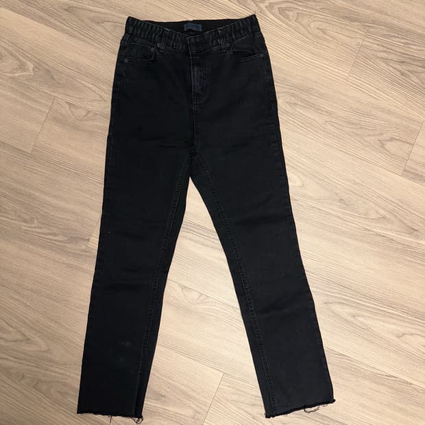 하이웨이스트 스키니진 세미부츠컷 데님 팬츠 바지