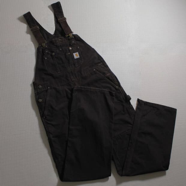 Carhartt 칼하트 다크 브라운 오버롤 멜빵 팬츠 