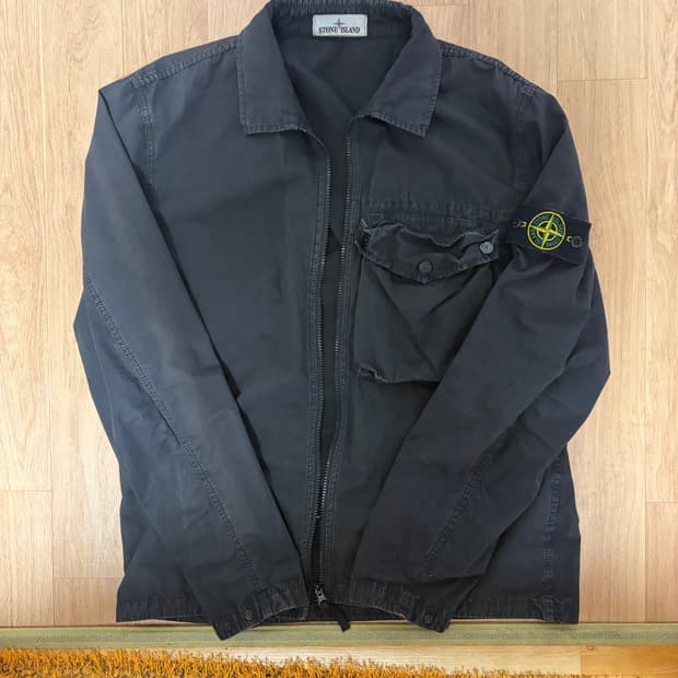 (L)스톤아일랜드 21ss 올드이펙트 오버셔츠 자켓