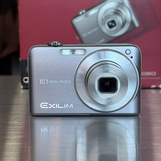 풀박/민트급/날짜표시)카시오 엑슬림 ex-z1080 빈티지디카