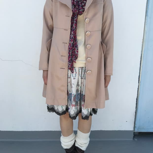 SUZUTAN 라떼갸루 트렌치코트 