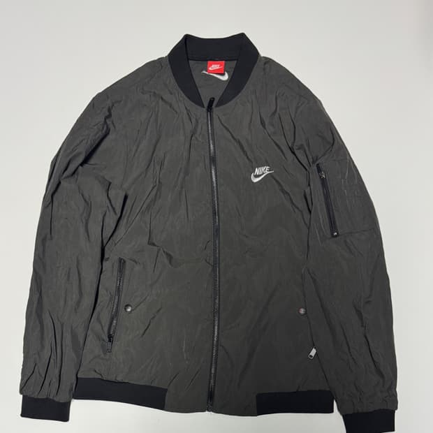 나이키 리메이크 커스텀 블루종 자켓 L 카키