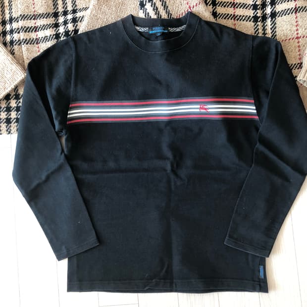 버버리 블루라벨 멘즈 긴팔티M