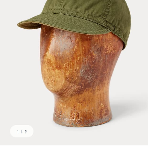 RRL 헤링본 트윌 서비스 캡 L사이즈