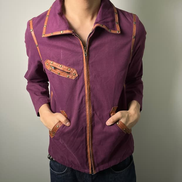 algonquins 알곤퀸즈 스터드 코튼 자켓