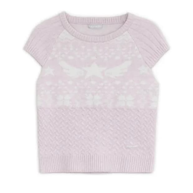 허그유어스킨 스타 윙 니트 탑 판매