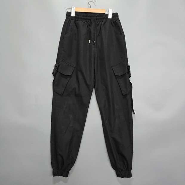 베이스모먼트(BASEMOMENT) 카고 조거팬츠 블랙 L