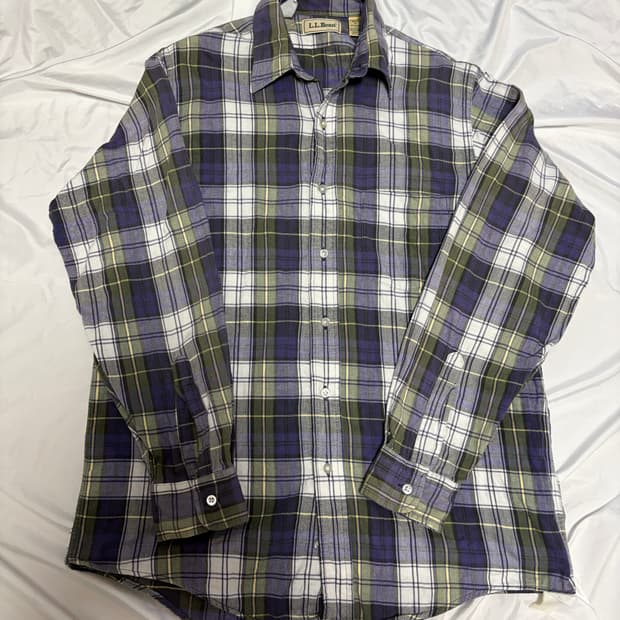 LL bean check shirt