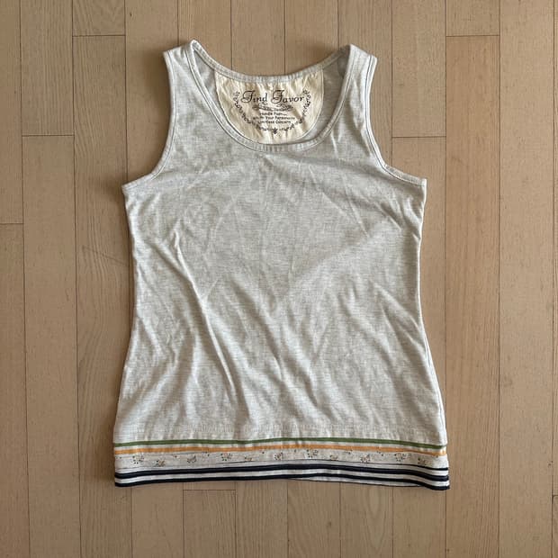 빈티지 모리걸 레이어드 나시