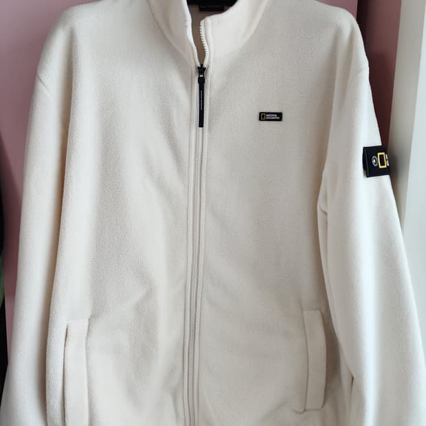 내셔널지오그래픽 아이보리 후리스 팜. XXL(105~110) 뽀글이 자켓