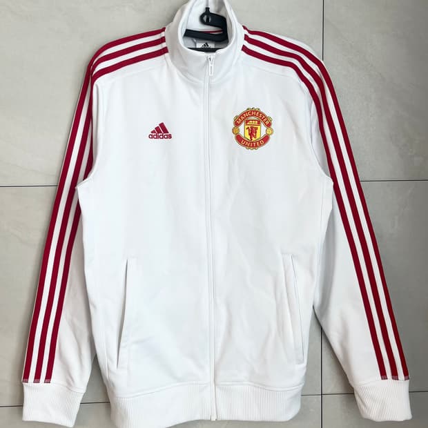 민트급 아디다스 맨체스터 유나이티드 흰,빨 져지 (90) 