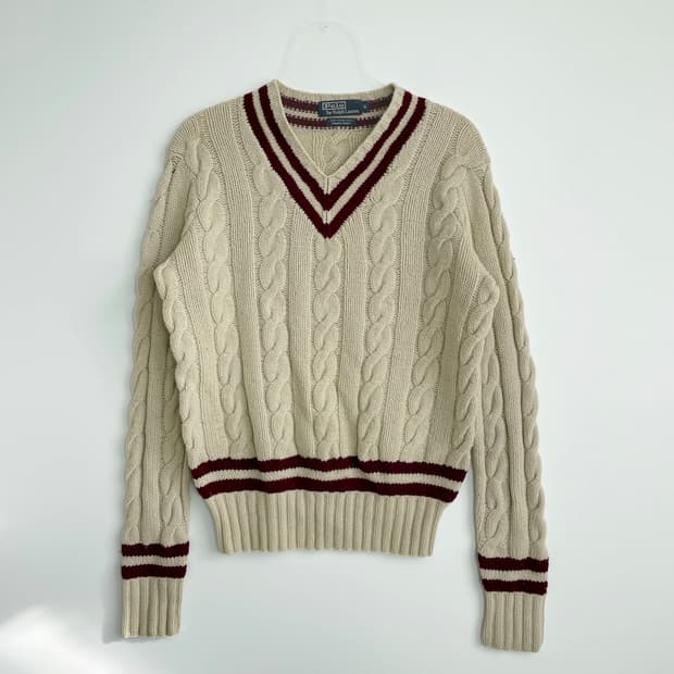 C1 폴로랄프로렌 크리켓 니트 스웨터 S사이즈