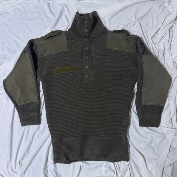 70s 오스트리아군 헤비울 코만도 니트 밀리터리