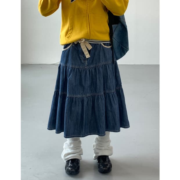 Tommy Hilfiger Denim Midi Skirts
